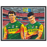 'David & Seanie'   Classic Semi-Glossy Paper Wooden Framed Poster